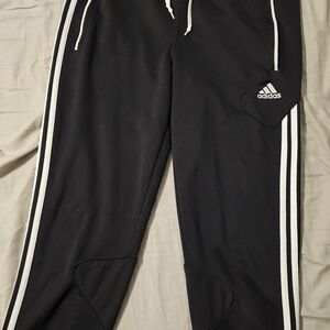 Adidas Womens Black And White Track Pants
